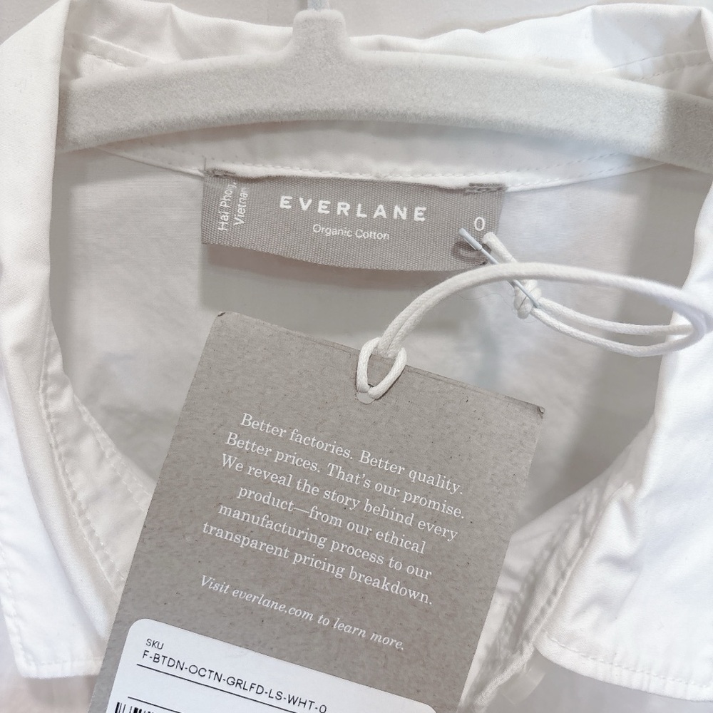 Everlane White Organic Cotton Shirt - Picture 3 of 3
